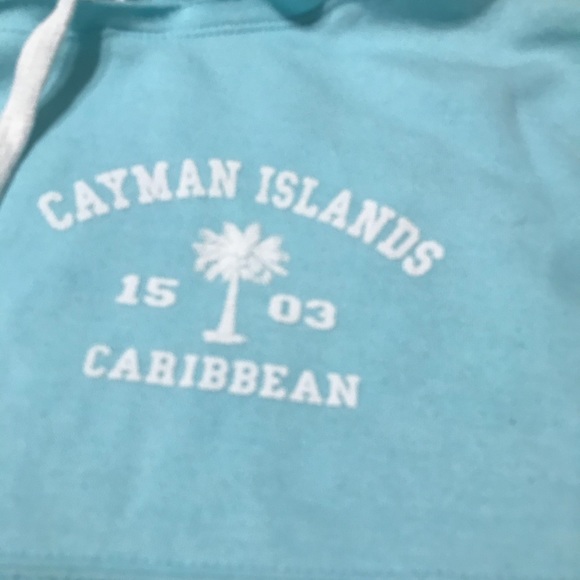 Cayman Islands Caribbean Blue Hoodie Women's Med - Picture 2 of 4